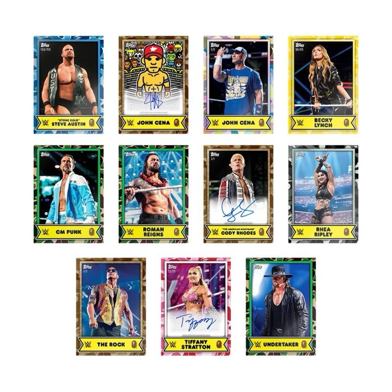 2025 Topps WWE x Bape Hobby Box Trading Cards