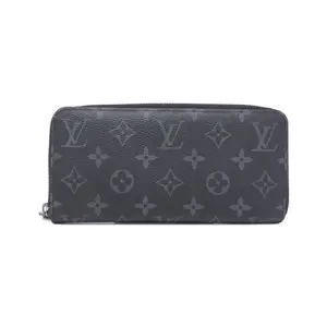 Pre-owned Louis Vuitton Canvas Small Leather Goods Monogram Eclipse Long Wallet