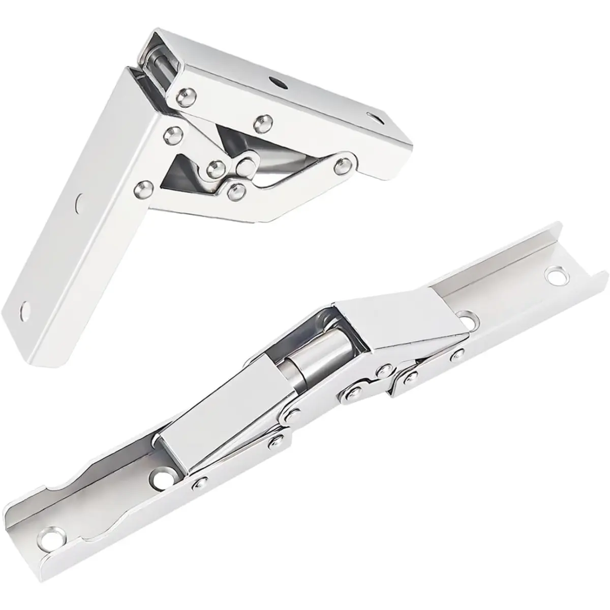 Cabinet Hinges 90 Degree Folding Bracket, Hidden Table Holder Hinge, Folding Hinge With Fixing Screws, Cupboard Door Hinges