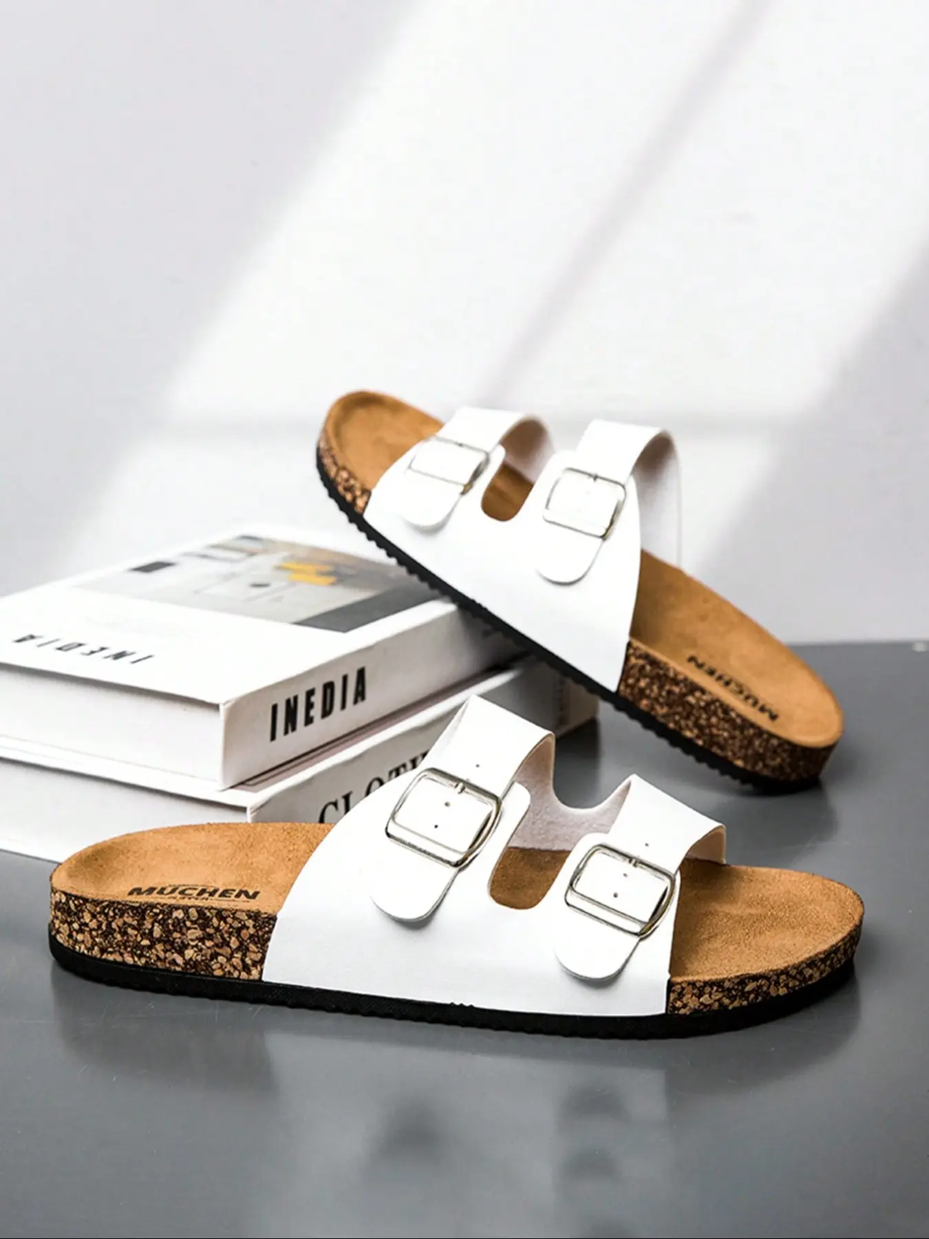 Unisex Flat Toe Open-Toe Sandals, Soft Anti-Slip PU Covering, Breathable Lightweight Casual Summer Beach Slippers, All-Season Comfort Walking Shoes, Non Slip Slides, Summer Beach Footwear