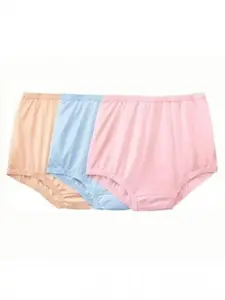 129-6PK National Women's Nylon Tricot Panties Silky Smooth No-Show Full Coverage Panty, 6-Pac