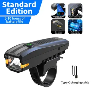 High Lumen Night Cycling Outdoor Bike Light, Easter LED Bicycle Headlight, Super Bright USB Rechargeable Bike Lamp, Suitable for Outdoor Riding