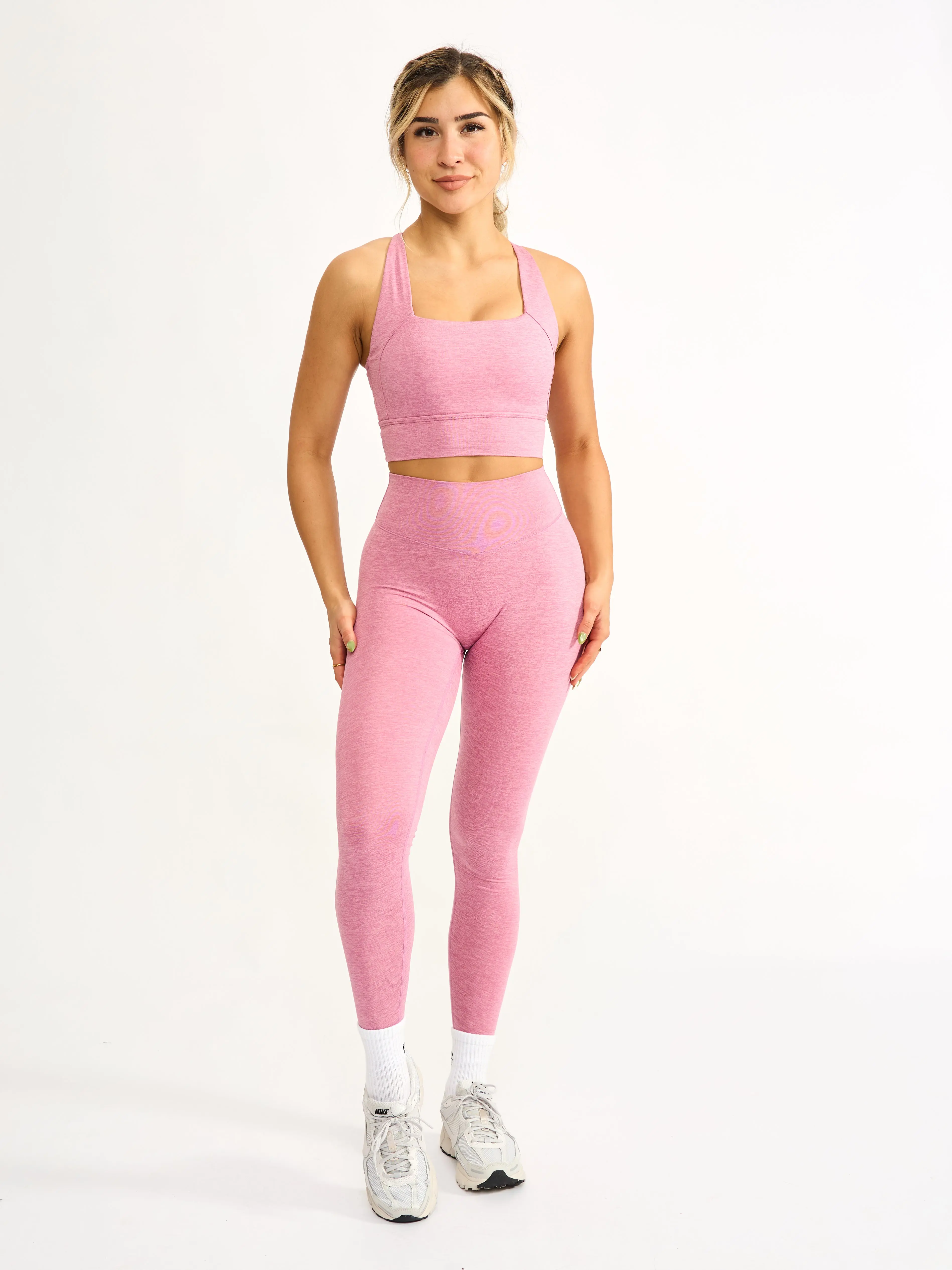 Dream Heathered Legging 26" - Bloom
