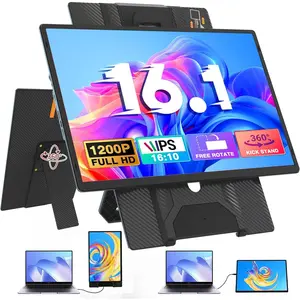 Laptop Screen Extender Portable , FHD 1200P 16.1" Detachable  Extender for Laptop, Fit for 13-17" Laptops, Compatiable with Windows//Chrome/Android