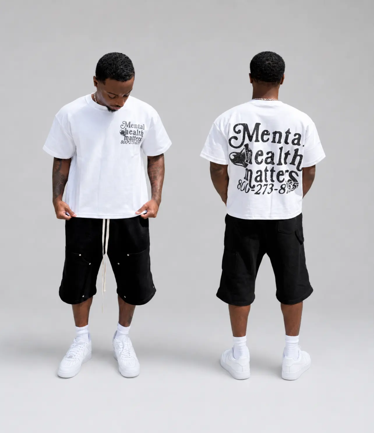 Double Mental Health Matters Tee - White