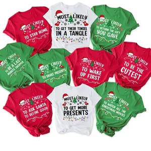 Matching Christmas T-Shirts Funny Family Holiday Shirts for Festive Gatherings and Parties with Humorous Design and Holiday Theme