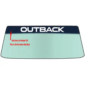 Fits A SUBARU OUTBACK - Two Styles Vehicle Custom Windshield Banner Graphic Die Cut Decal - Vinyl Application Tool Included
