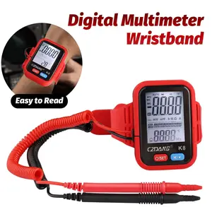 Wearable Smart Multimeter Wristband – 5999 Counts Volt Tester & Ohmmeter, Type-C Rechargeable AC/DC Voltage Tester with Backlight, Handheld EDC Electrician Tool, Digital Multimeter for Home, Auto, RV, DIY – Gift for Him
