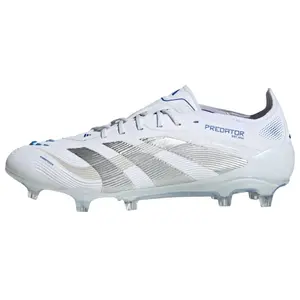 Adidas Predator Elite FG Football Cleats in Cloud White Silver Metallic for Men and Women with Slip-Resistant and Durable Design Trending Shoes, House White Official Shoes to Get / Maison Mihara