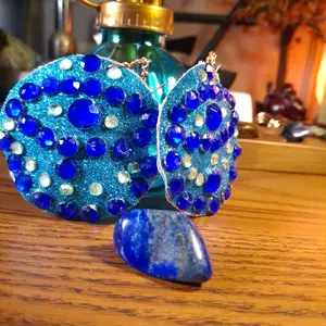 AURA ELEVATE SPIRITUAL COLLECTION:  Sacred Third Eye Shield Earrings