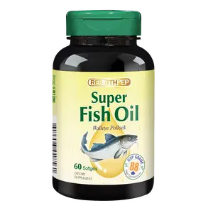 Rebirth-Pep Narrow Cod Fish Oil Capsules for Adults - 60 Count, Omega-3 Supplement - Fitness