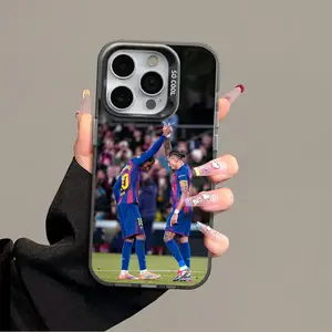 IPhone 16 17 Promax Yamal Phone Case Anti Drop Protective Case Suitable For iphone 15 14 13 SAMSUNG S25 24 23 22 ULTRA Acrylic Phone Case Floral Curve Protection