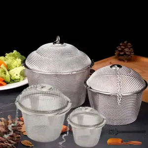 4-Size Stainless Steel Tea Infuser Ball Strainer with Chain - Locking Mesh Bag for Loose Leaf Tea, Herbs, Spices - Rust-Resistant Kitchen & Brewing Tool (S/M/L/XL), Functional Kitchenware, Compact Design, Cooking Enthusiasts