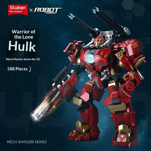 Small Lu Ban B1181 Hero Hulk Mech Model Toy, Children Building Block Robot Kit, Educational Assembly Puzzle, Fun Plaything