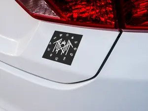 Sleep Token White - Black Circle Logo Band Car Magnet Decal, Sleep Token Tour 2025 Decal