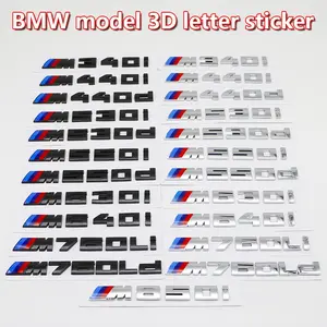 Bmw M Series Car Trunk Letter Emblem Sticker Decal, Compatible with Bmw M135/m140/m145/m235/m240/m340/m530/m550/m760li & E39/e60/e61/f48 Models