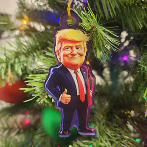 Trump 2024 President Christmas Christmas - MAGA Make America Great Again - Funny Ornaments for the Patriotic - Trump Santa Claus