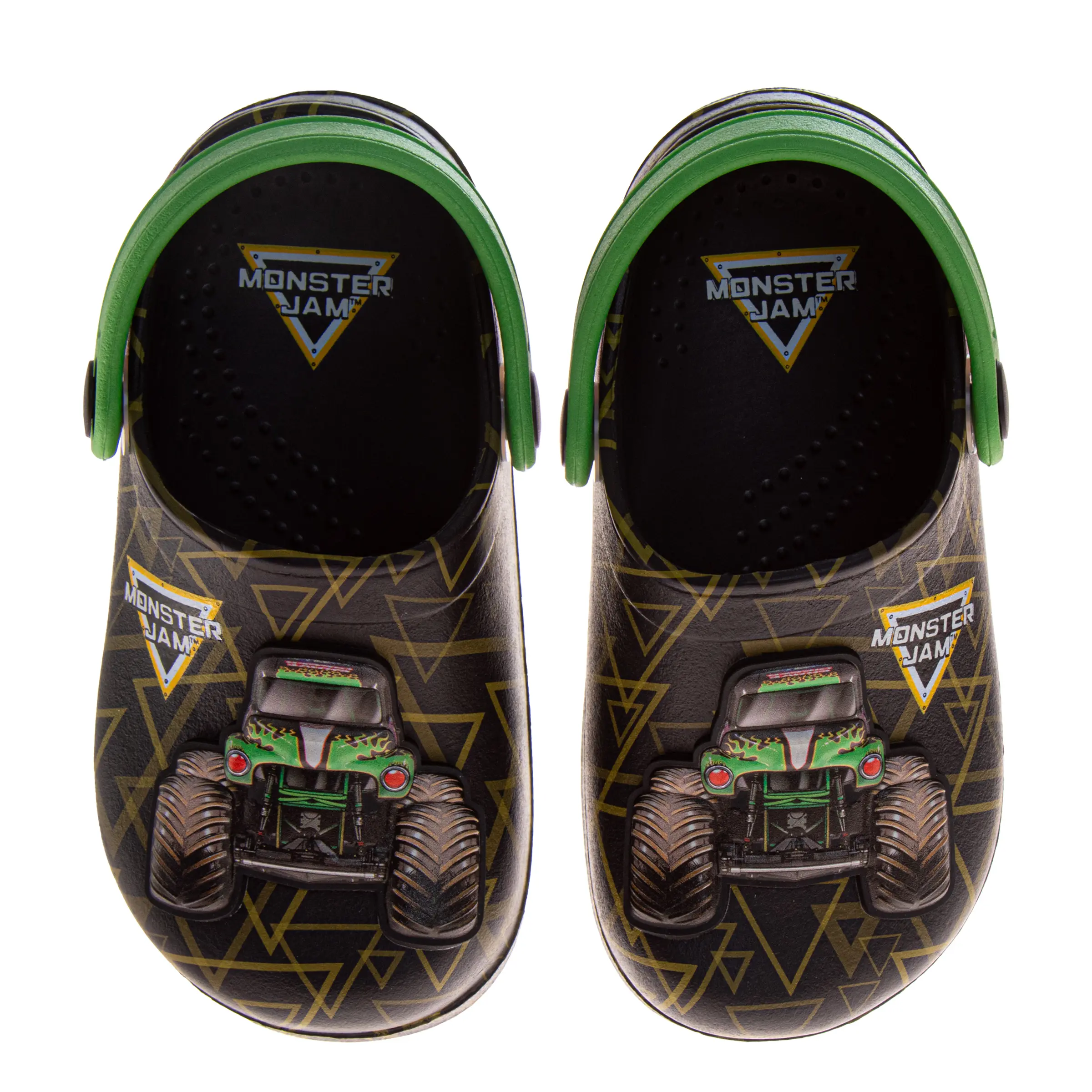Monster Jam Boys' Grave Digger Slip-On Backstrap Kid Sandals (Toddler Sizes)