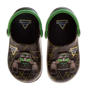 Monster Jam Boys Grave Digger Slip-On Clogs with Back Strap (Toddler)