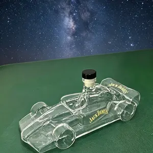 Racing Car Shape Borosilicate Glass Whiskey Decanter, Luxury Bottle & Home Bar Decor, Unique Design, High-Quality Material, Shaped