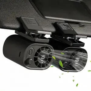 【3-Day Delivery】Summervibes JOYTUTUS 2026 Car Clip On Fan with LED Display, 360° Rotation, 100 Speeds Adjustable, USB Rechargeable Summer Personal Fan, 3Hr 1800mAh Battery, Wide Clamp for Car Back Seat/Sunvisor, Baby Stroller, Desktop & Multiple Scenes