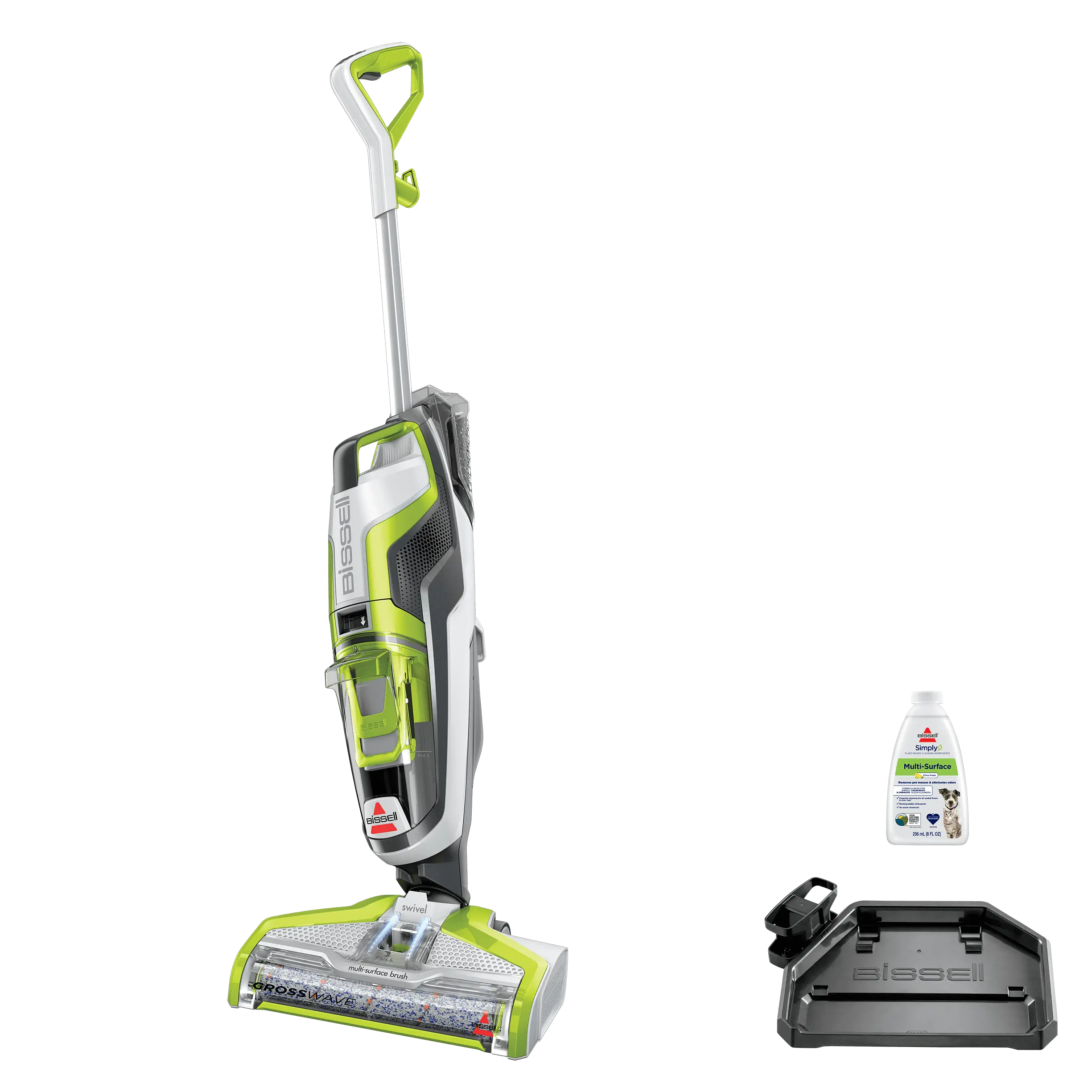 BISSELL® CrossWave® Turbo Hard Floor and Area Rug Wet Dry Vac with Vacuum-and-Wash Multi-Surface Cleaning, Two-Tank Technology, Antimicrobial FreshStart™ Filter and One-Touch Self-Cleaning Cycle