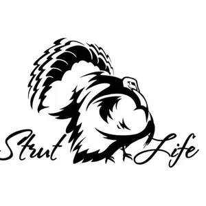 strut life turkey hunter vinyl decal car sticker strut life turkey hunter vinyl decal car sticker