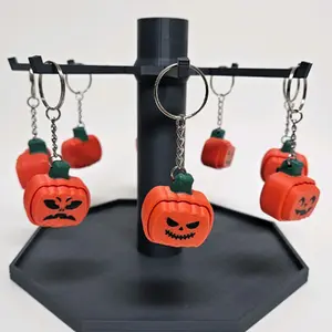 Jack-o-lantern Clicky Fidget Keychains - Multiple Face Options halloween keychain for fidgetclicker