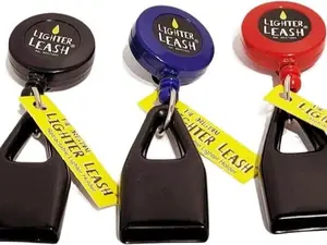 Retractable Original Lighter Holder Assorted Color 2pk