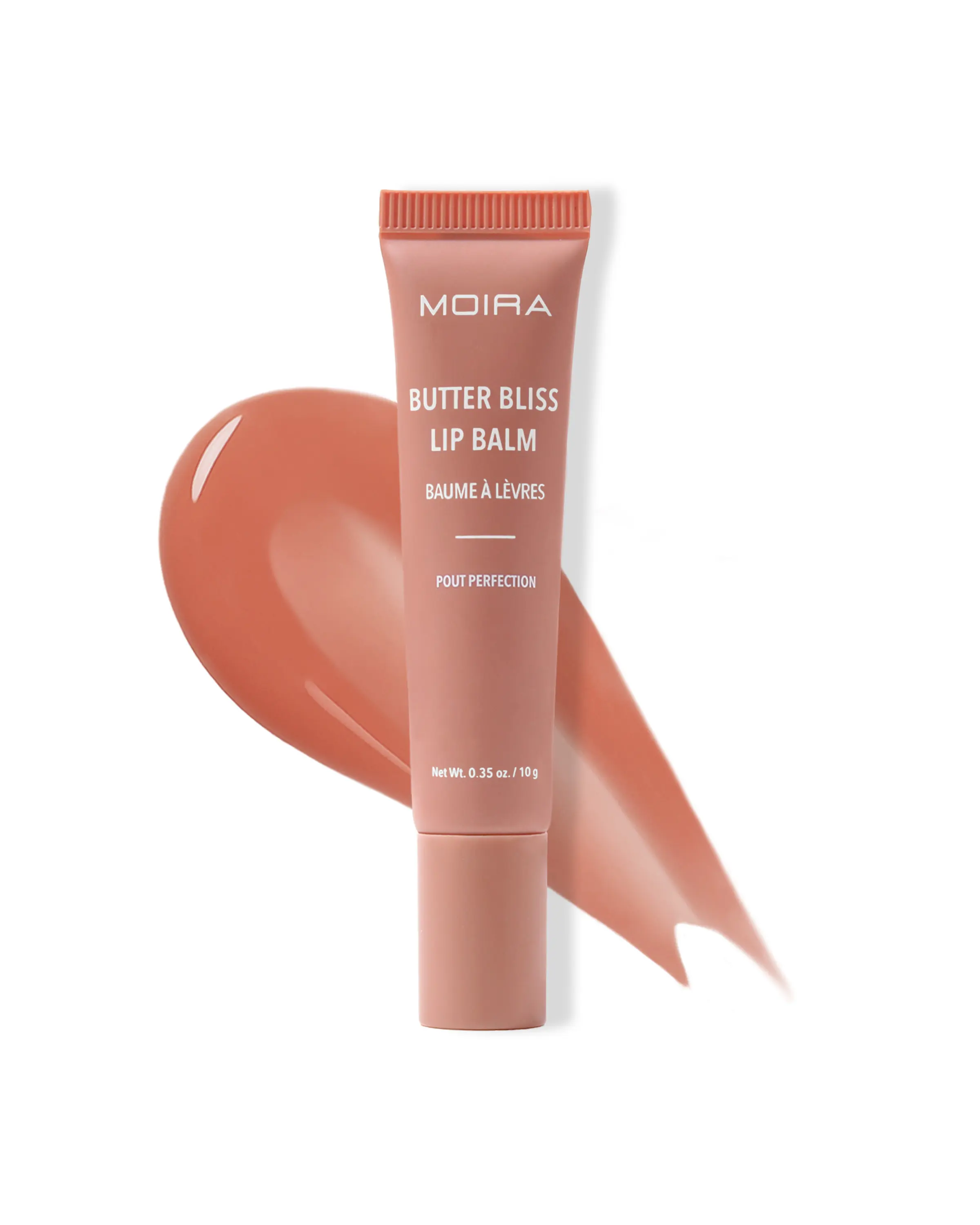 MOIRA | Butter Bliss Lip Balm (007, Pout Perfection) | Hydrating Glossy Lip Balm with Shea Butter, Jojoba & Meadowfoam Oils | Nourishing Lip Care