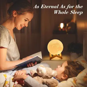 Camping LED Electric Lantern - 16-Color Moon Lamp with Stand, Remote, and Dock, Creative Night Light for Outdoor Hiking