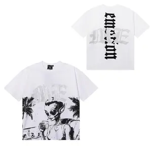 Mixed Emotion Unisex Pure Cotton Vintage Washed Rhinestone Cropped Sports Tee, Crew Neck Short Sleeve, Y2K Hip Hop Retro Oversized Loose Fit, Summer Casual Beach Streetwear, Trendy Daily Outfit Monaco Club Flag Print Hoodie