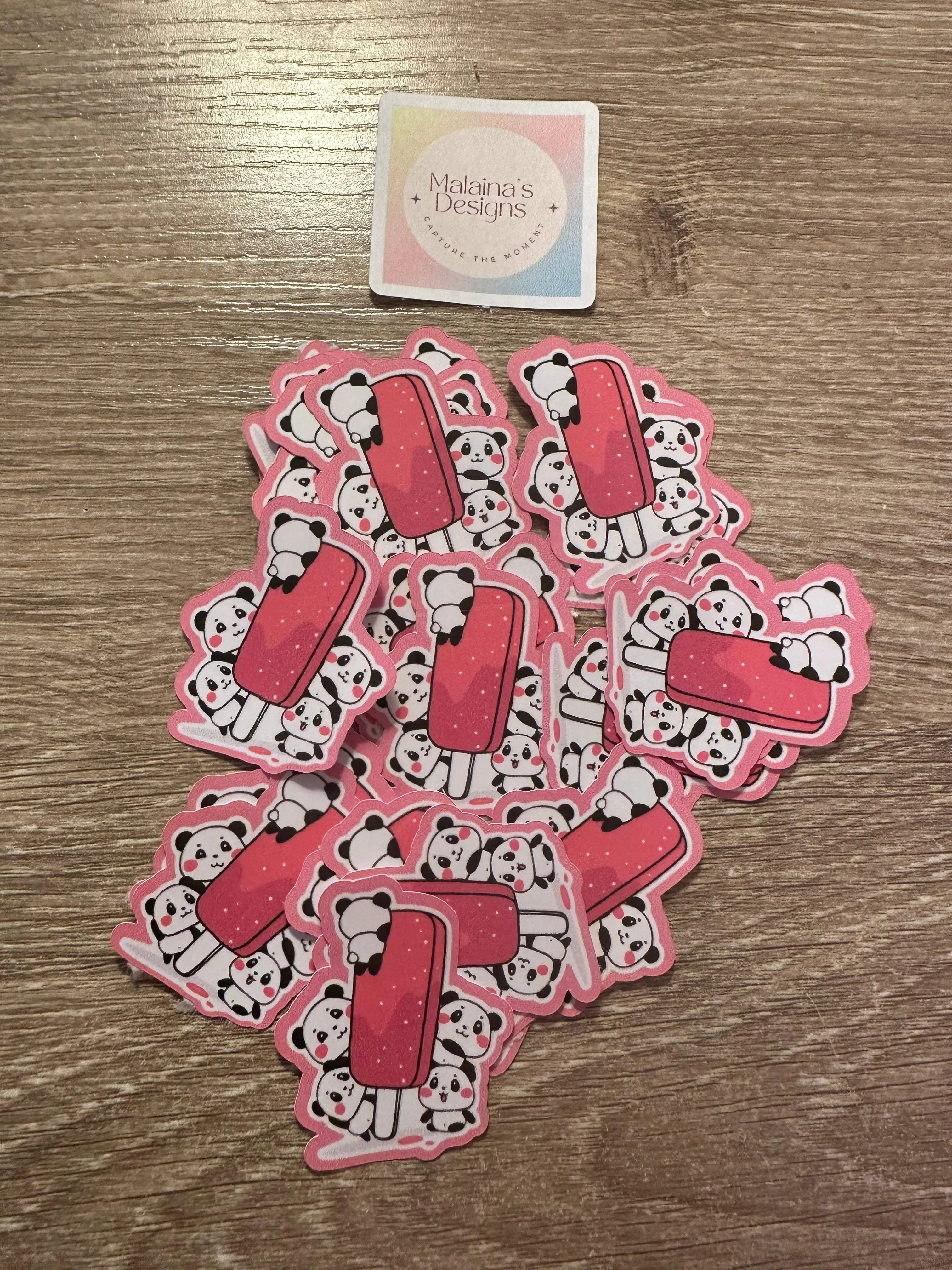 Hawaii Panda Sticker Flakes