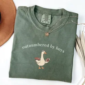 Comfort Colors Funny Boy Mom Goose Shirt, Cute Boy Mama Graphic Tee, Mother’s Day Gift For Mom, Funny Boy Mom T-Shirt