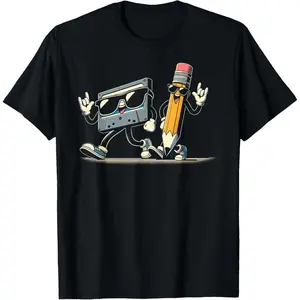 80s 90s Audio Cassette Tape Men Women   Funny Retro T-Shirt  Graphic tees