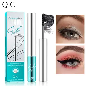 QIC Japanese Style Small Brush Mascara 4D Waterproof Sweatproof Smudge-proof Lengthening Curling Dense Amazon Makeup