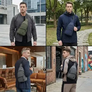 Sling Backpack Chest Bag, Compact Crossbody for Hiking & Travel