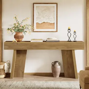 TRIBEWOOD 70.9-Inch Long Console Table, Farmhouse Narrow Entryway Table Behind The Couch for Living Room, Hallway, Entrance, Foyer