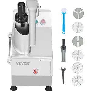 VEVOR Food Processor Vegetable Chopper, 3000RPM Food-Grade Stainless Steel Food Processor Chopper with S-Curve Blade, Multifunctional for Chopping Vegetables, Fruit, Grains, NutsVEVOR Super Brand Day