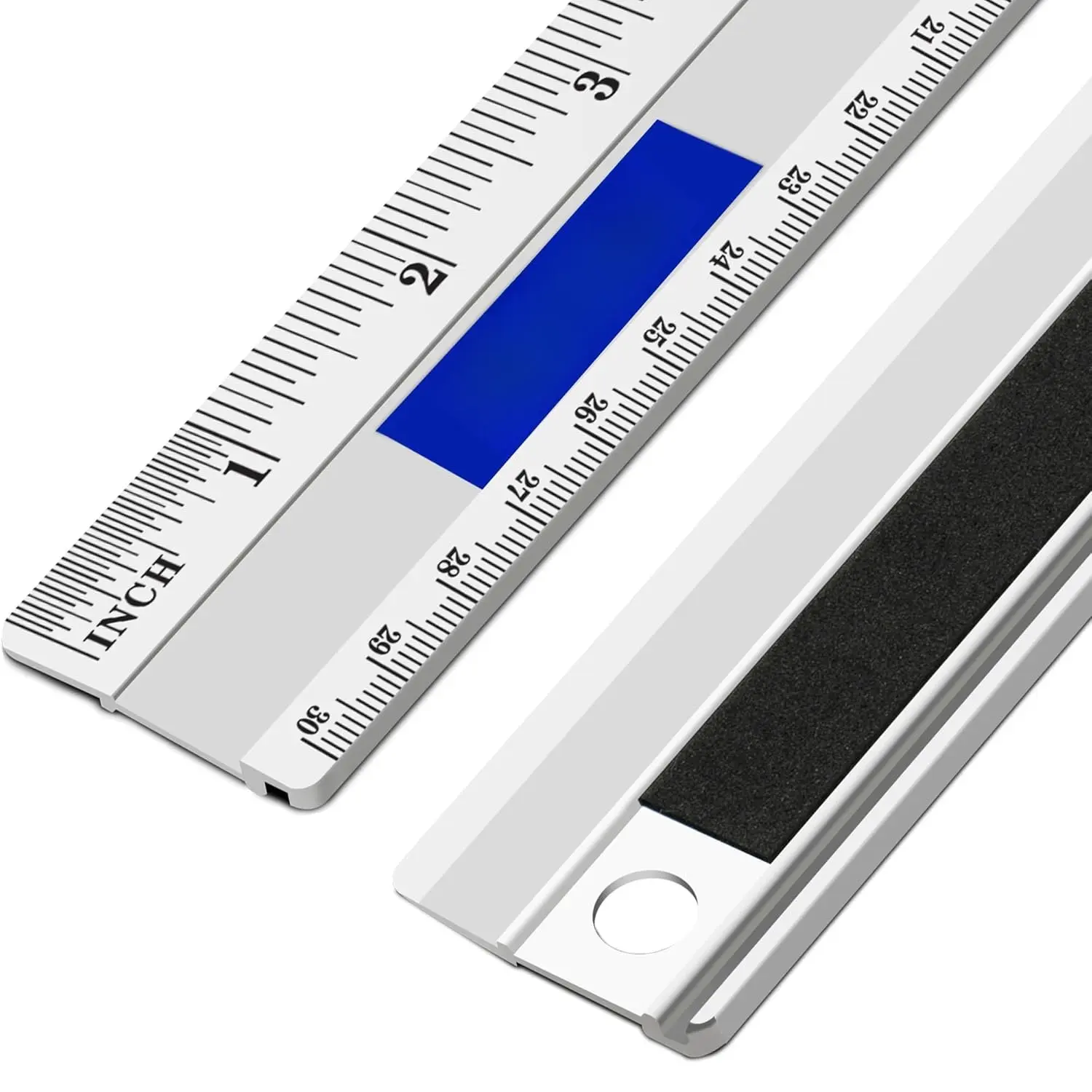 12 Inch   Ruler, Dual Scale Inch/Metric Measuring Tool with Precision Markings, Lightweight Straight Edge for Architects, Students, Engineers, and Designers