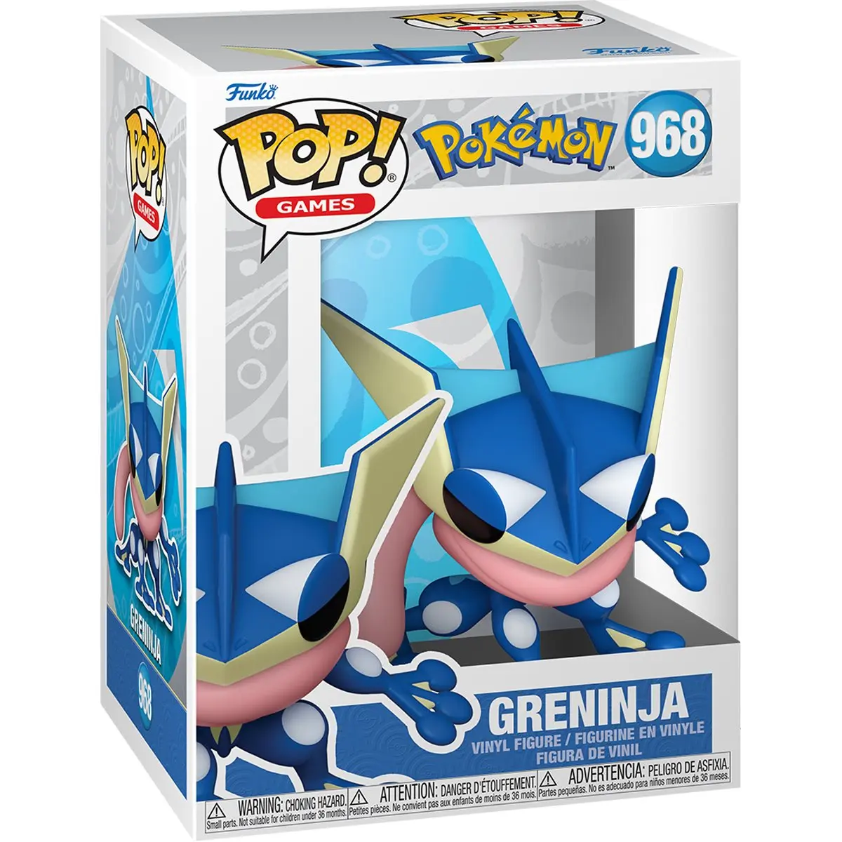Funko Pop! Pokemon Greninja Vinyl Collectible Figurine #968, Display Item