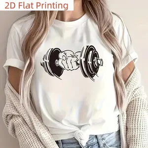 Unisex Graphic Patch Dumbbell Power Fist Print 2D Flat Thermal Transfer Design – For T-Shirts, Jeans, Backpack Decoration – Water-Washable Embroidery Applique, Casual Streetwear Accessory, Durable Trendy Aesthetic Top