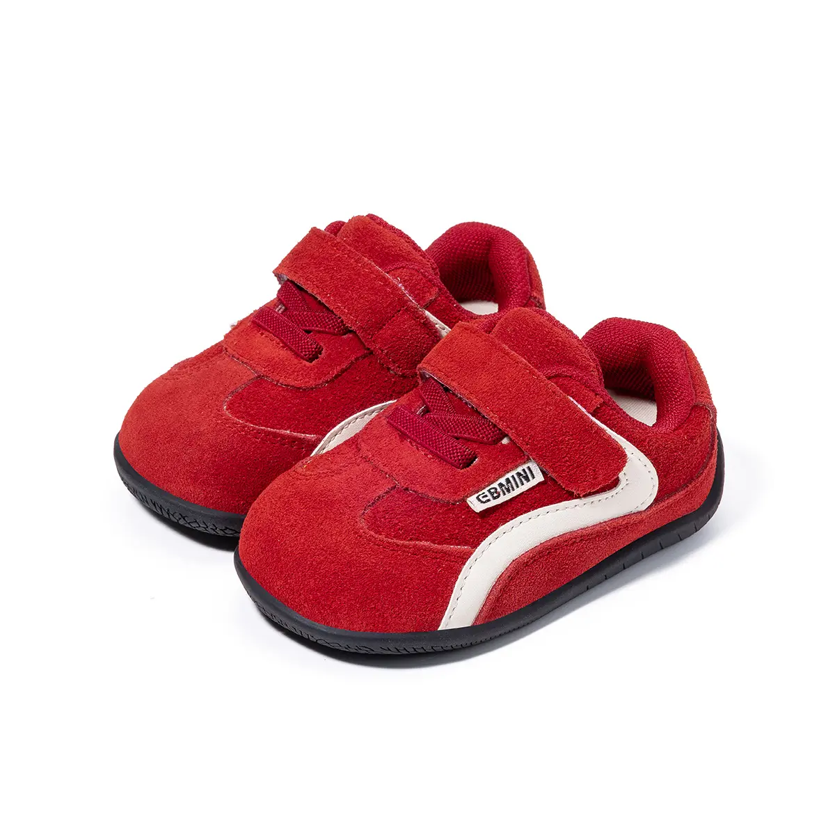 EBMINI Kids’ Flexible Barefoot Shoes - Wide Fit, Velcro Straps, Ideal for Nursery, Playground Trainers, Slip On, Synthetic, 3 - 4 Years