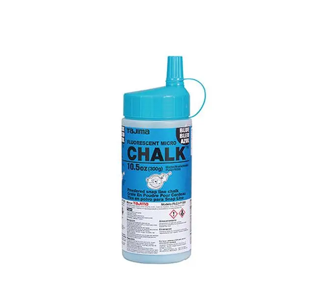 Tajima Tool Micro Chalk, Ultra-Fine Chalk with Easy-Fill Nozzle, 300g/10.5 oz, Fluorescent Blue PLC2-FB300