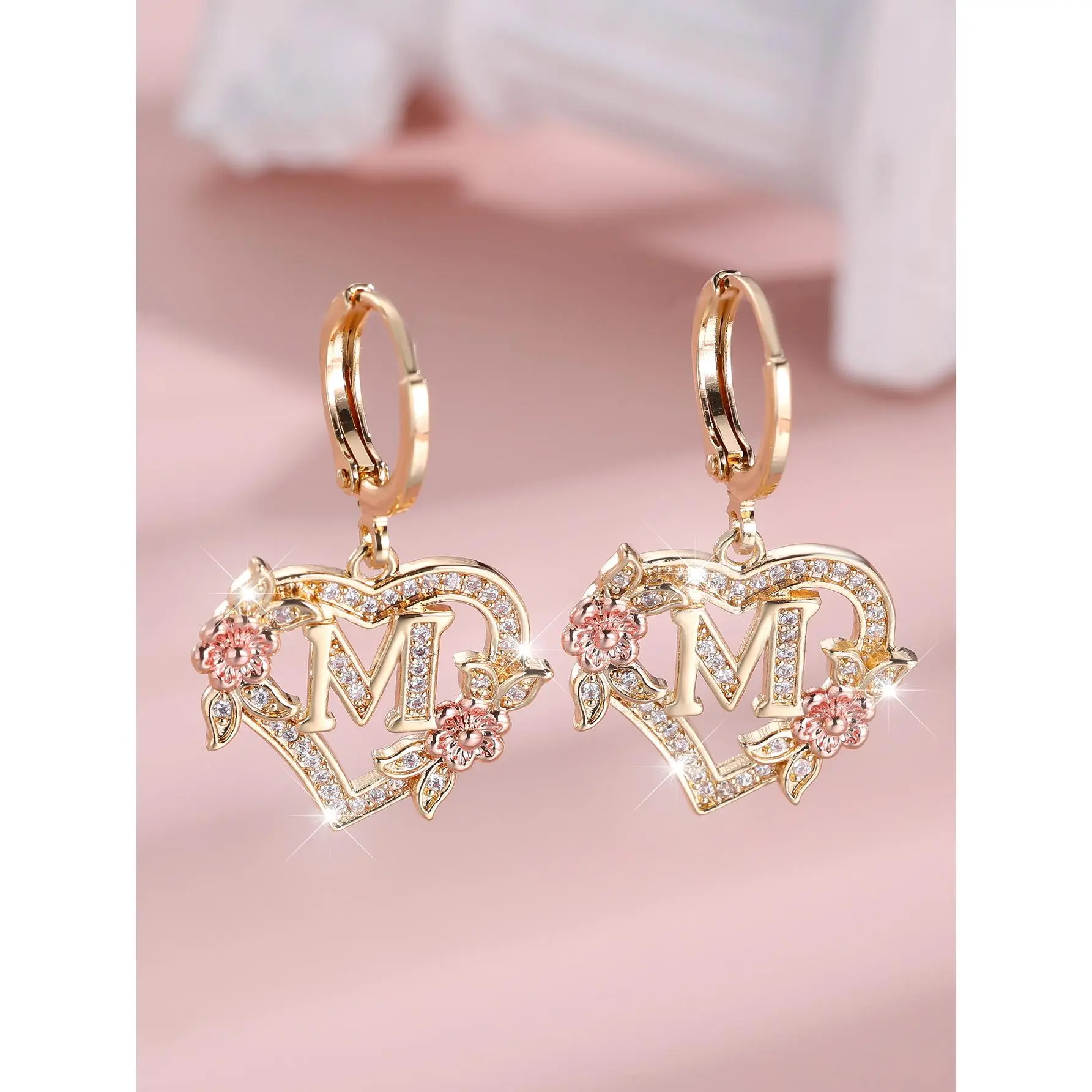 Gold+Rose Gold White Diamond M