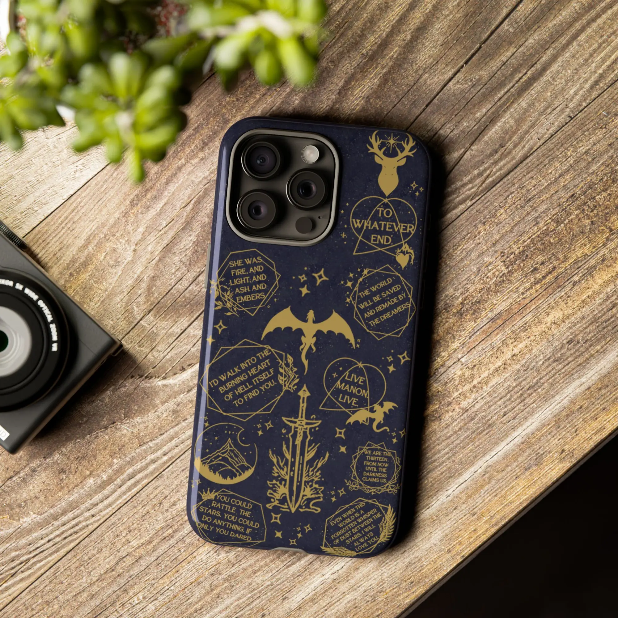 Throne of Glass Phone Case Book Lovers for ip X 11 12 13 14 15 16 17 Pro Max & More, SJM Merch, Fantasy Bookish Gift for Fans