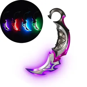 Cool Futuristic LED Knife, Sci-Fi Game Peripheral Weapon Model Collection Gift, Halloween Role-Playing Costume Prop, Rechargeable Acrylic Light-Up Weapon