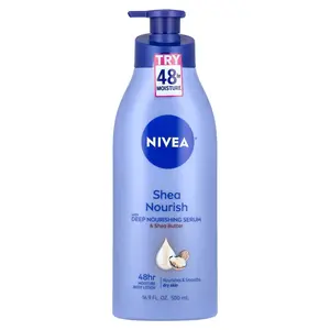 Nivea Shea Nourish Body Lotion, 16.9 fl oz (500 ml)