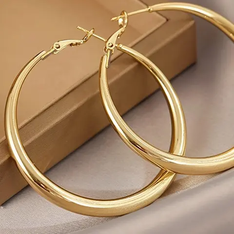 Fashionable Hoop Earrings, Fashion Jewelry for Party, Daily Clothing Decor, Trendy All-match & Exquisite Jewelry for Birthday Gift, Elegant Minimalist Earrings, Fashionable Jewelry Accessories, Casual Trendy Jewelry, Earrings Hoops