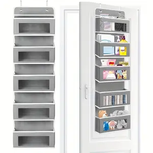 5-Tier Hanging Storage Box, Door-Back Dorm Organizer, Office Supplies Organizer, Compartment, Large Capacity, Halloween & Christmas Gift, Ghost Theme, Durable Material